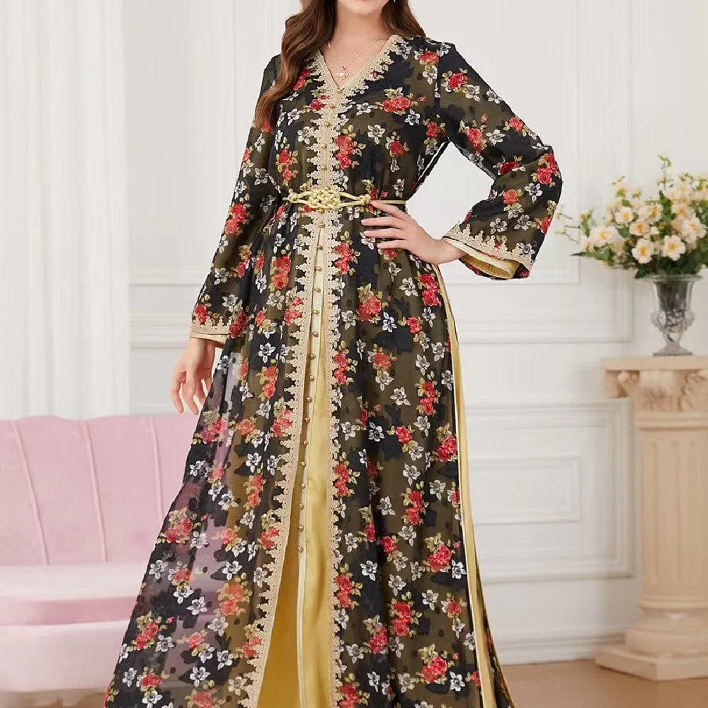 🌹 Women's V-Neck Fashion Dress - Elegance in Every Stitch 🌹