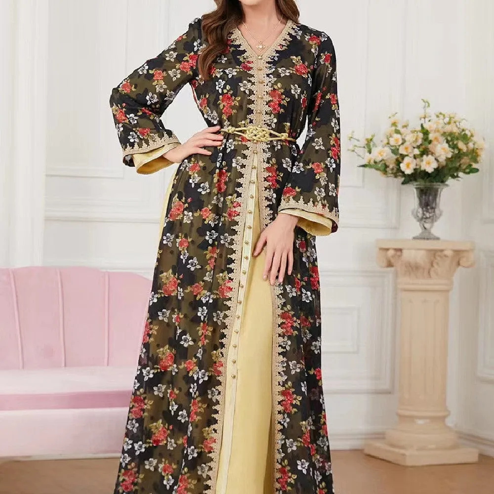 🌹 Women's V-Neck Fashion Dress - Elegance in Every Stitch 🌹