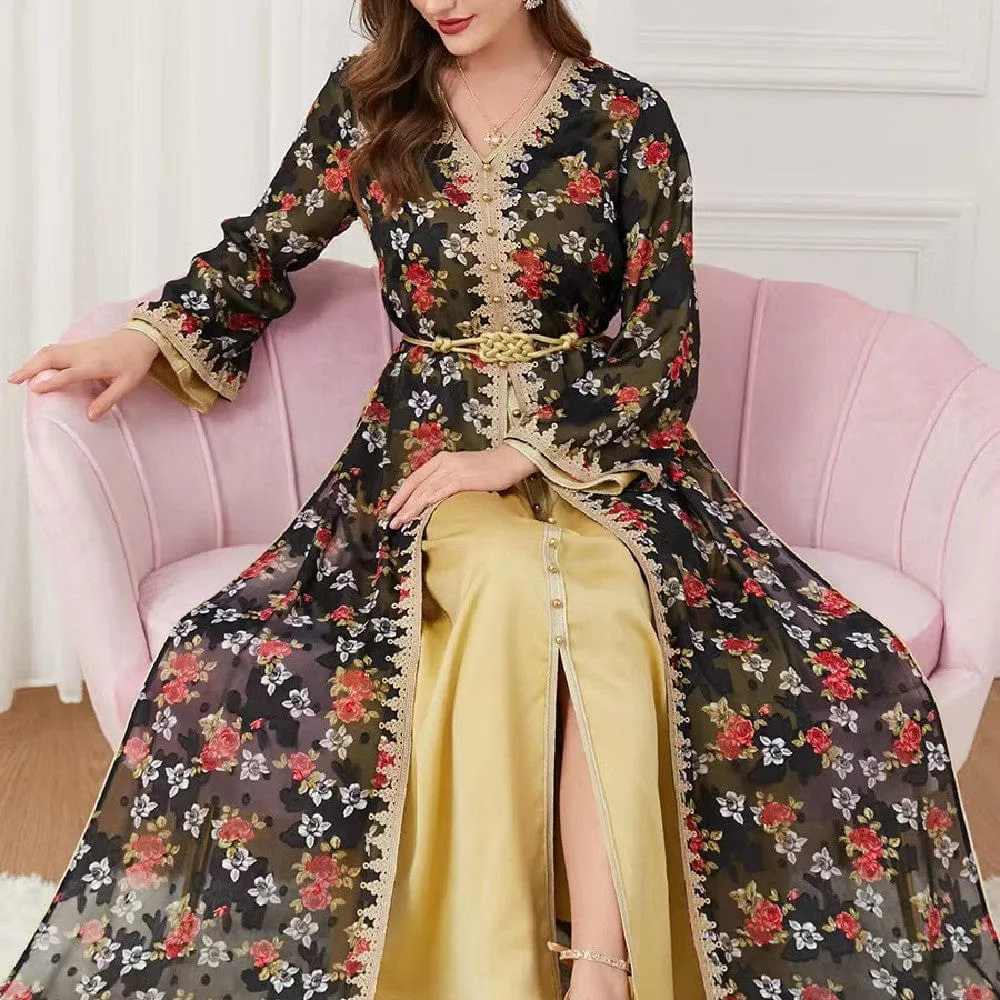 🌹 Women's V-Neck Fashion Dress - Elegance in Every Stitch 🌹