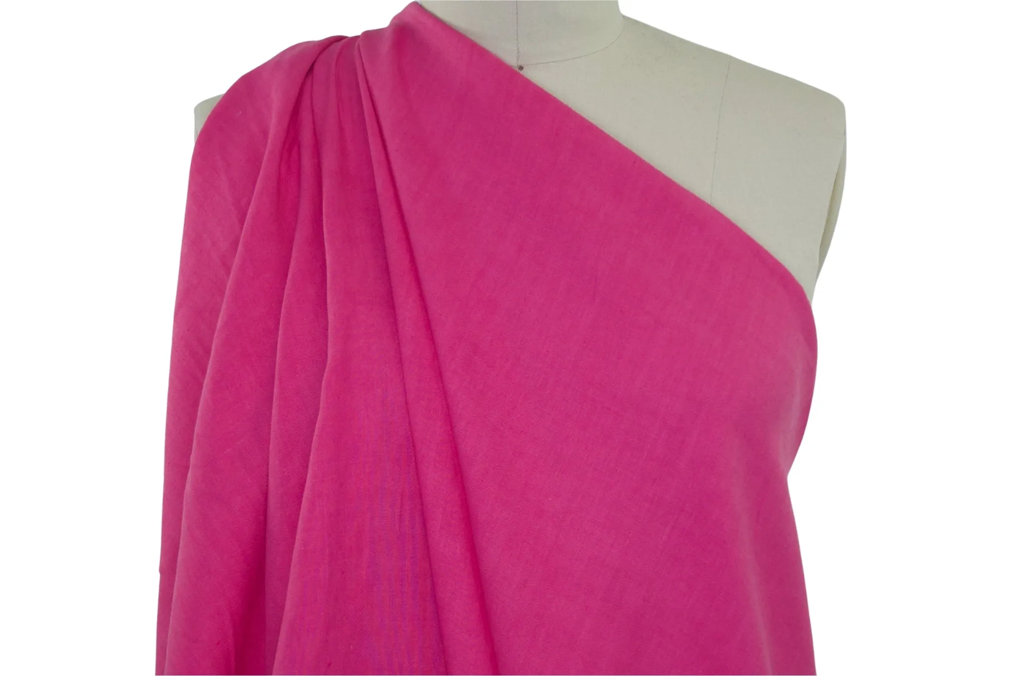 1  yard of Midweight Italian Linen - Magenta