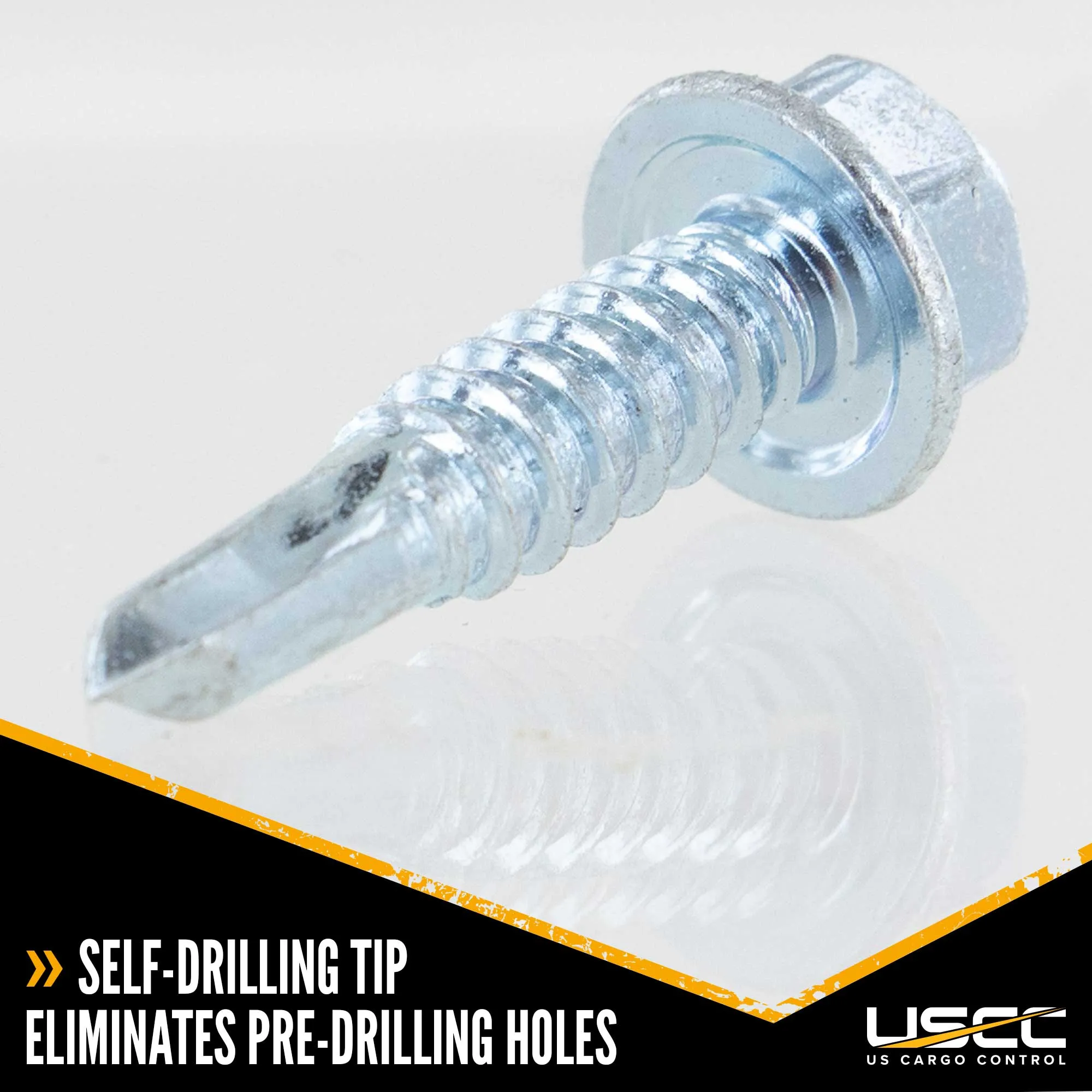 #14 x 1" Hex Screw w/ Self Drilling Tip (10 pack)