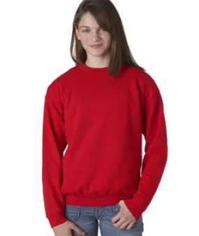 18000B Gildan Youth Heavy BlendCrew Neck Sweatshirt Red