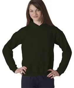 18500B Gildan Youth Heavy BlendHooded Sweatshirt Forest Green