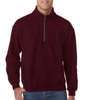 18800 Gildan Adult Heavy BlendVintage 1/4-Zip Cadet Collar Sweatshirt Maroon