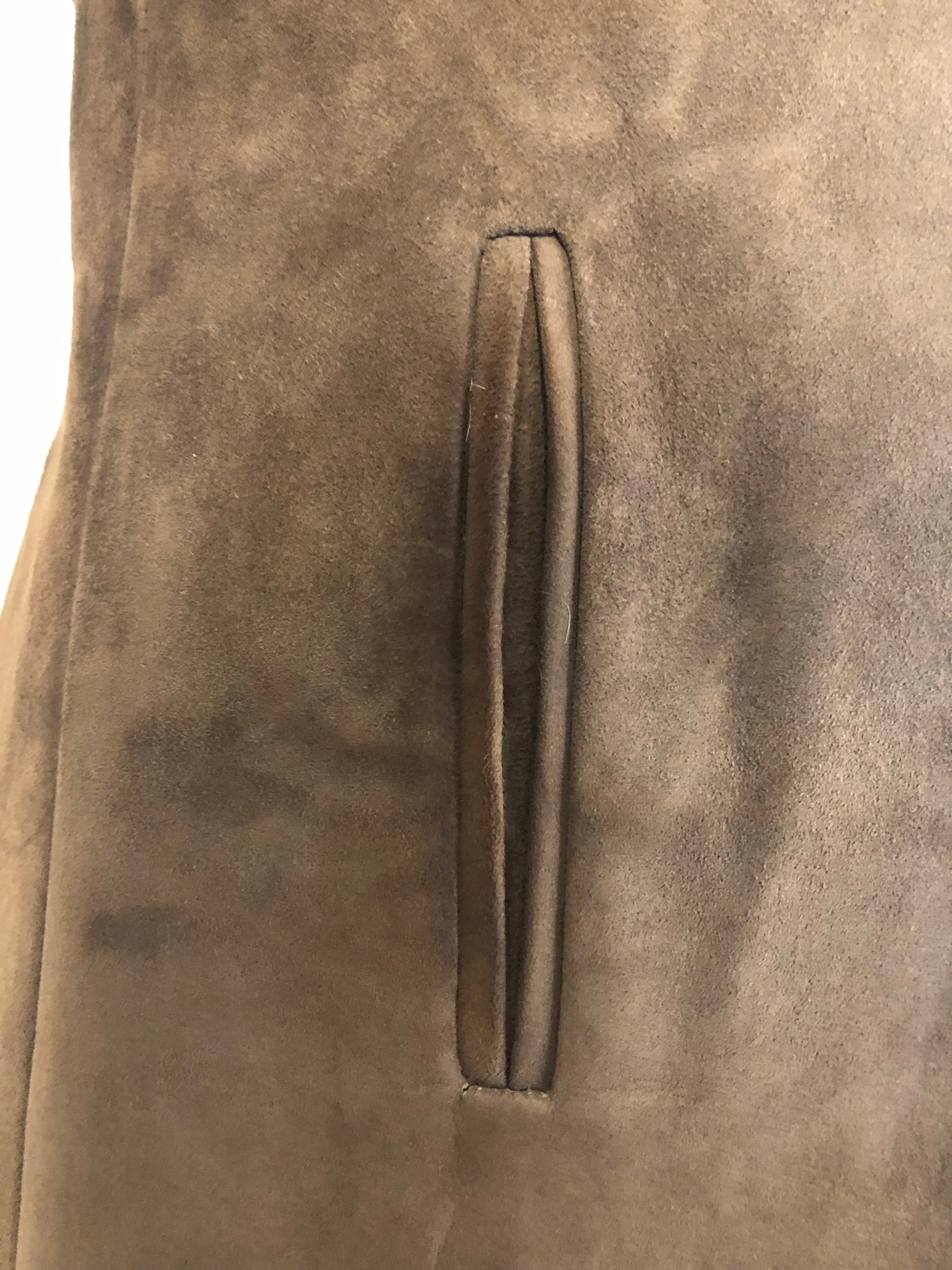 1960s Coney Fur and Suede Coat - Size UK 10