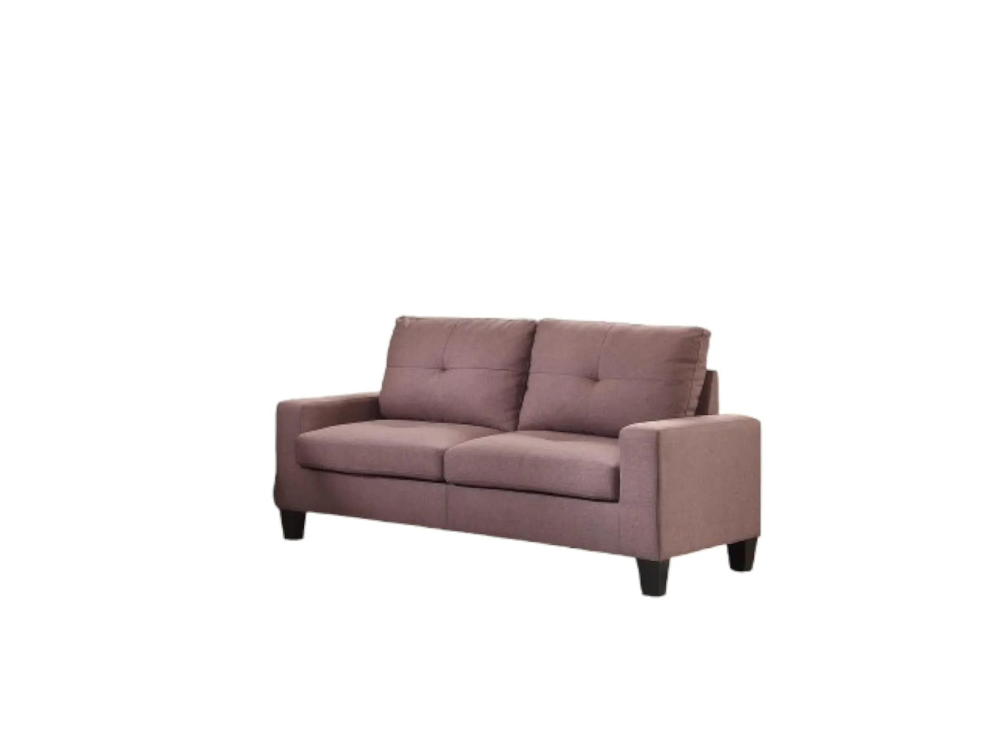 71" Chocolate Linen Platinum Sofa And Loveseat