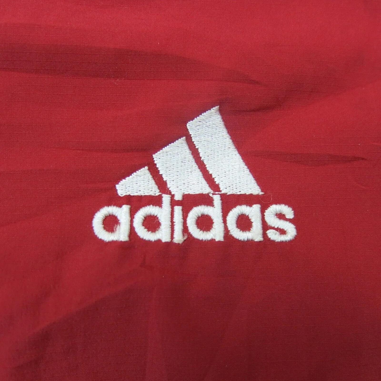 Adidas Mens Track Jacket Full Zip Up Mock Neck Long Sleeves Climalite Red SZ XXL