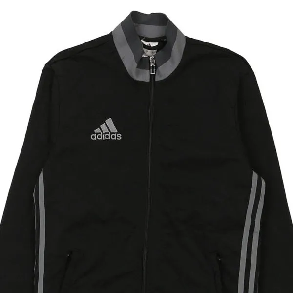 Adidas Track Jacket - Small Black Polyester