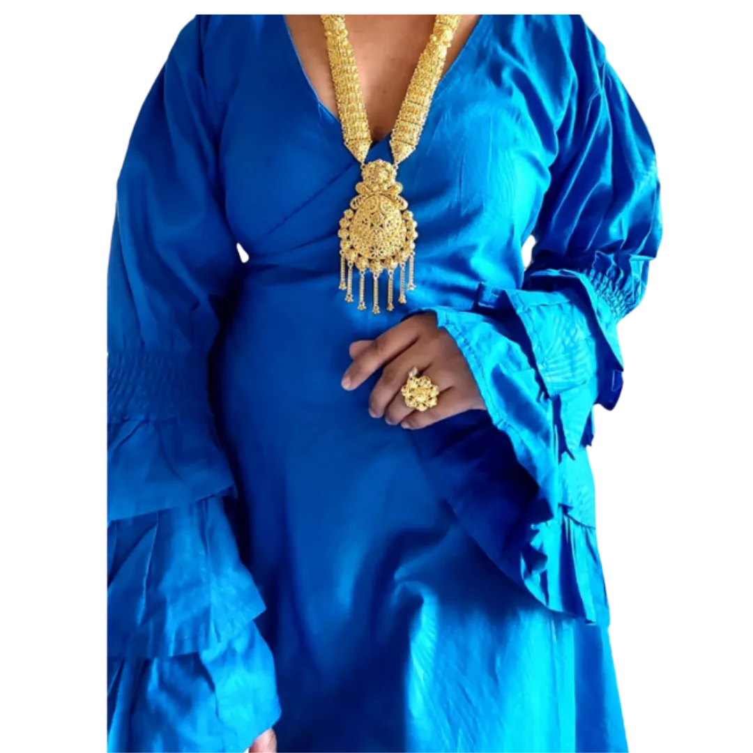 African Styled Wrap Maxi Dress