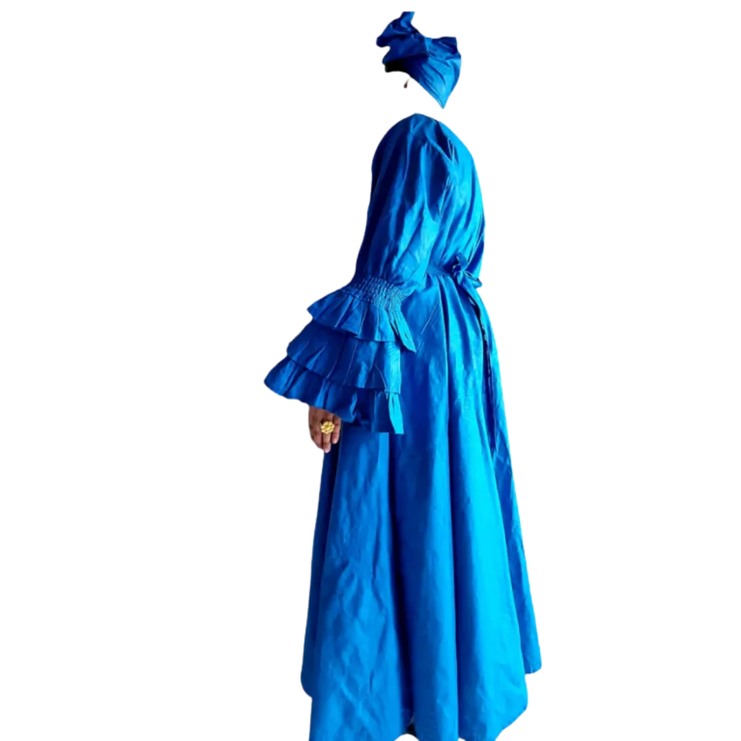 African Styled Wrap Maxi Dress