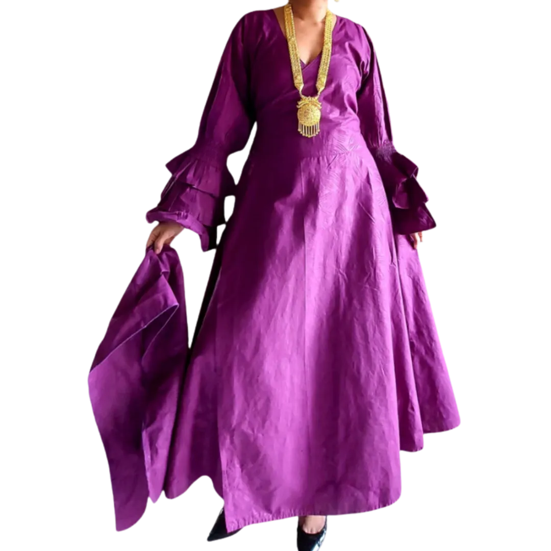 African Styled Wrap Maxi Dress