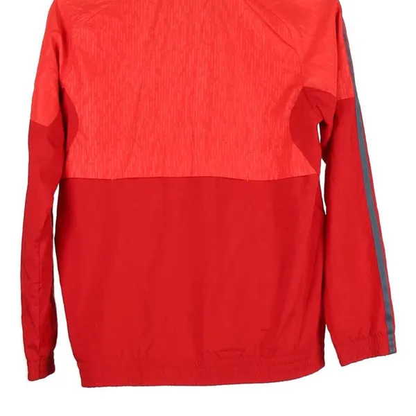Age 11-12 Adidas Track Jacket - Medium Red Polyester