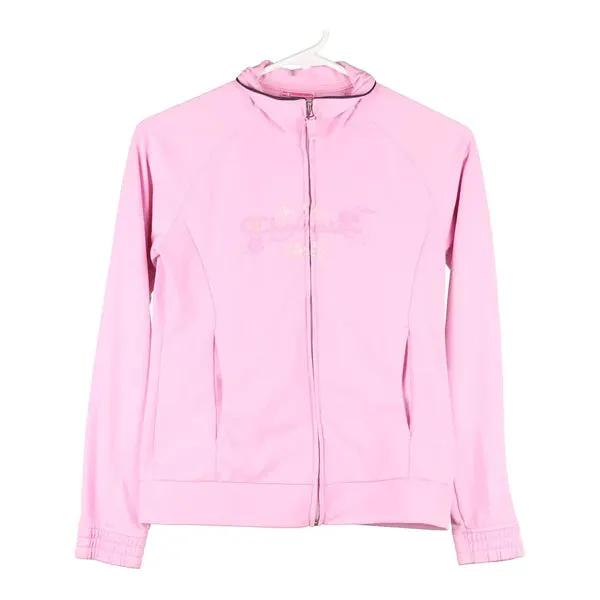 Age 11-12 Champion Track Jacket - Large Pink Polyester