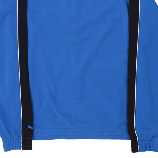 Age 12-13 Puma Spellout Track Jacket - 2XL Blue Polyester
