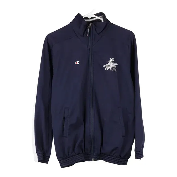 Age 13-14 Champion Track Jacket - Large Navy Polyester