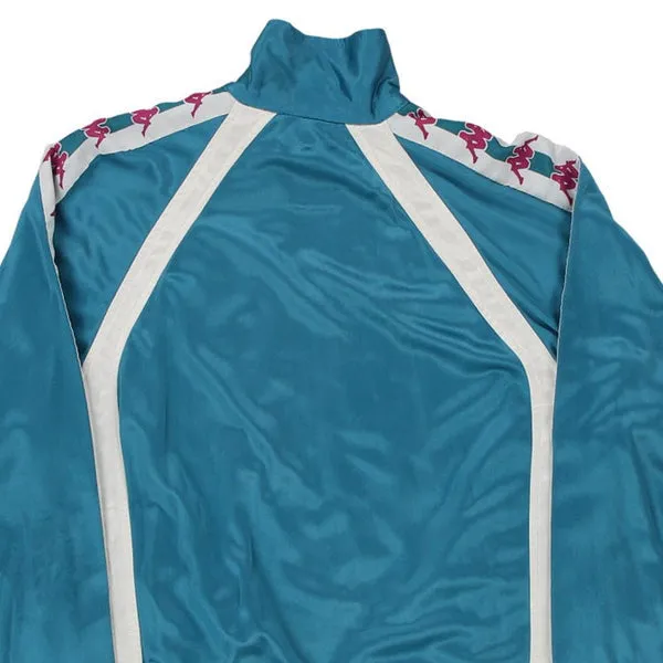 Age 14-16 Kappa Track Jacket - Large Blue Polyester
