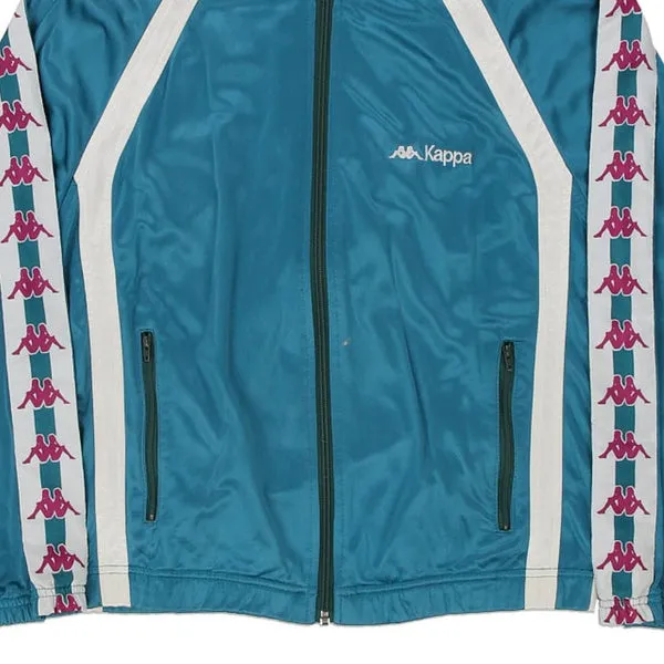 Age 14-16 Kappa Track Jacket - Large Blue Polyester