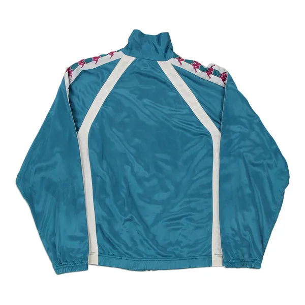 Age 14-16 Kappa Track Jacket - Large Blue Polyester