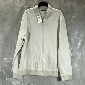 ALFANI Men's Moonstruck Cbo Slim Pique Full-Zip Bomber Track Jacket SZ 2XL