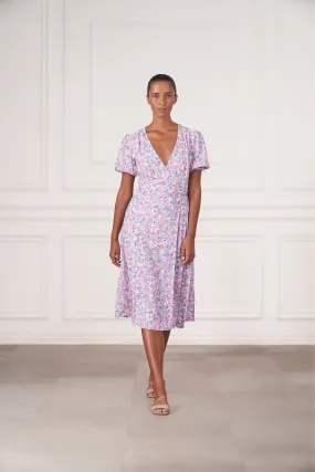 Alice Midi Wrap Dress | Bell Flower