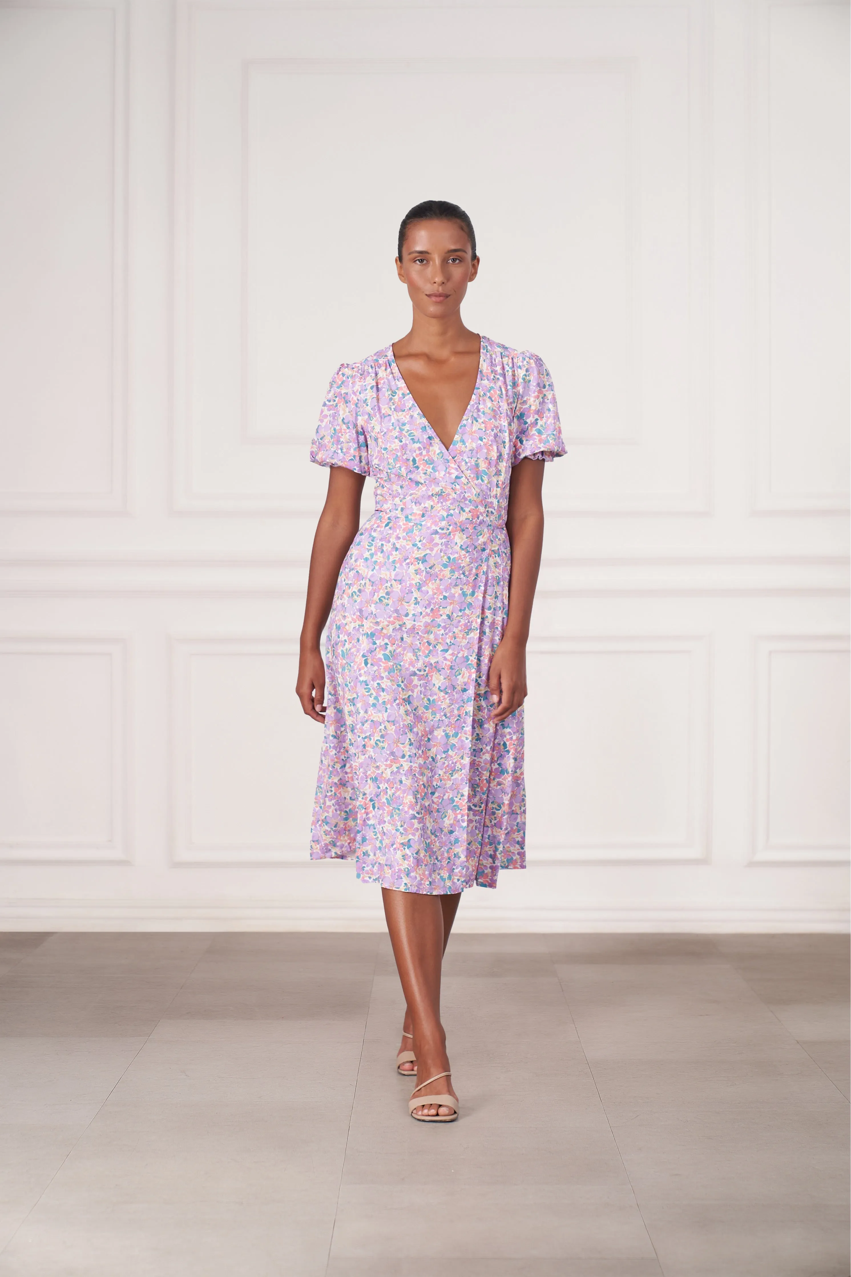 Alice Midi Wrap Dress | Bell Flower