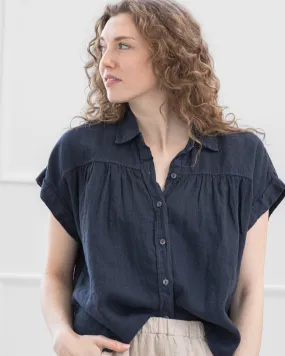 Aria Shortsleeve Linen Shirt
