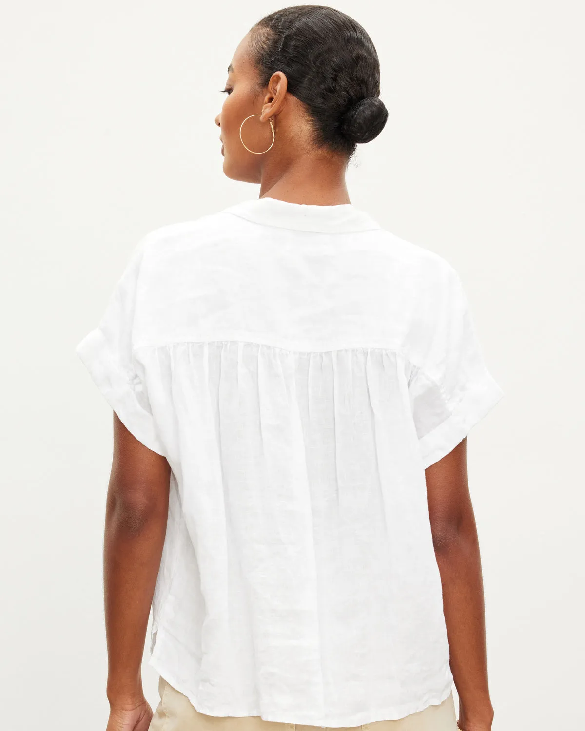Aria Shortsleeve Linen Shirt