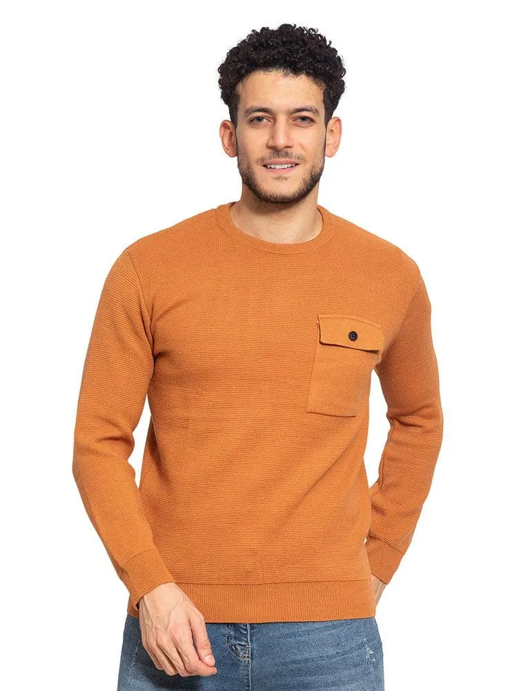Autumnal Pocket Round Pullover