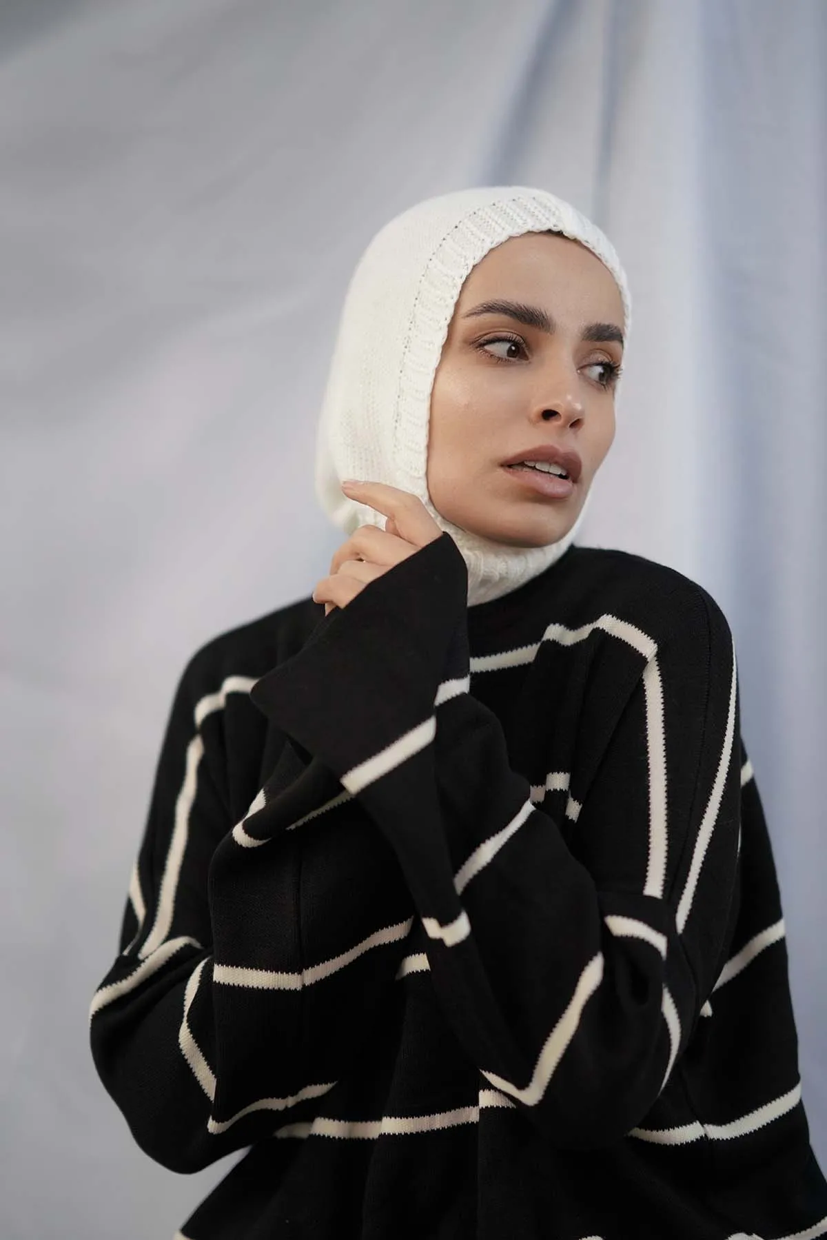 Balaclava Hijab - Off-White
