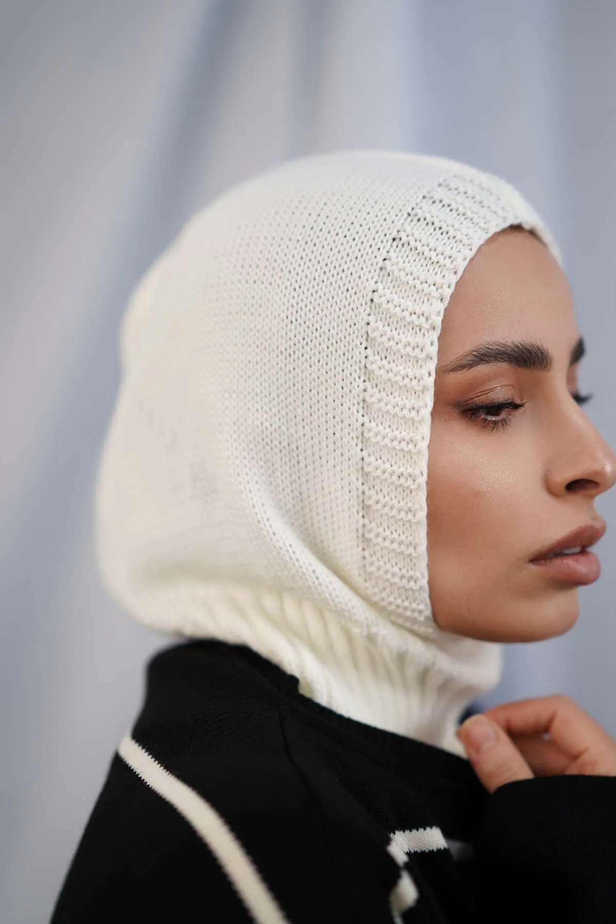Balaclava Hijab - Off-White