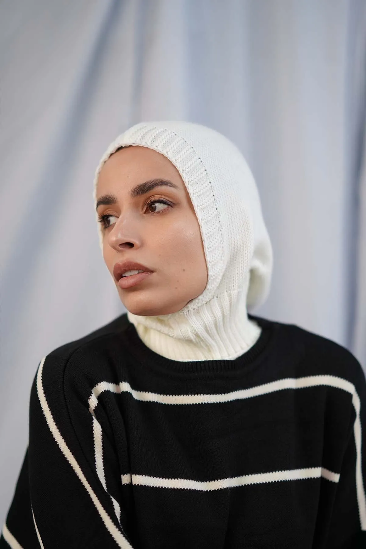 Balaclava Hijab - Off-White