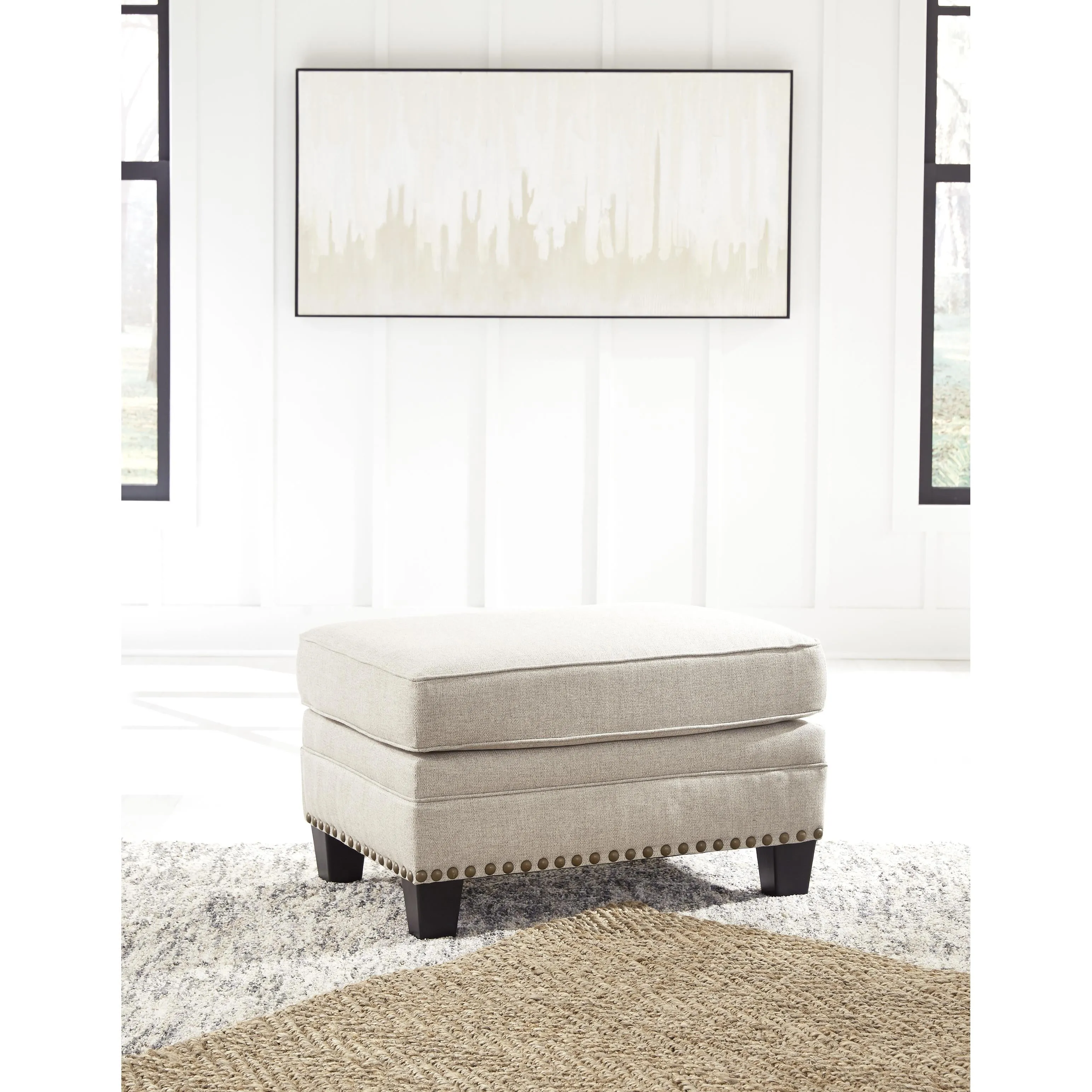 Benchcraft Claredon Stationary Fabric Chair with Ottoman 1560214/1560220