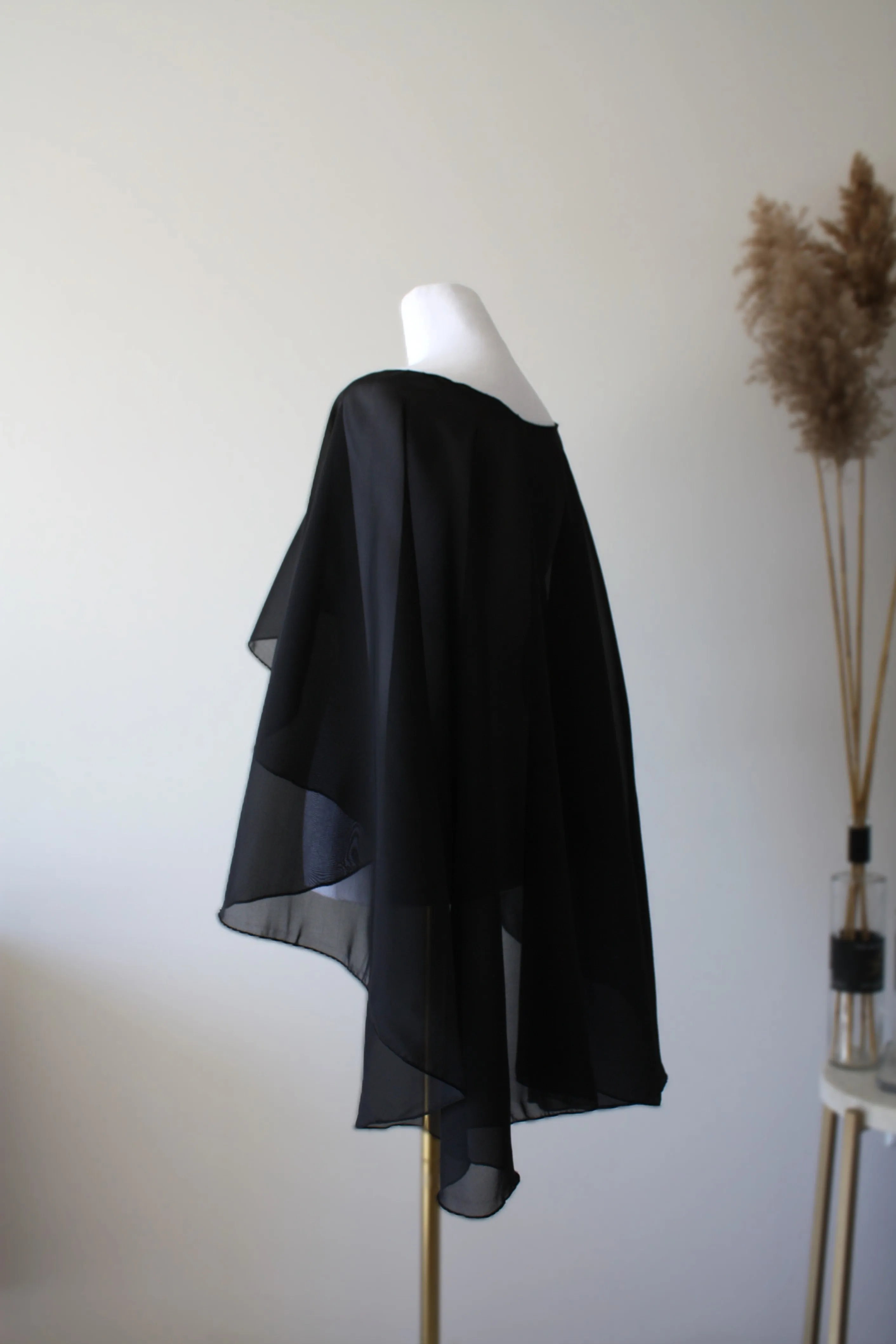 Black Chiffon Bolero