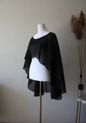 Black Chiffon Bolero