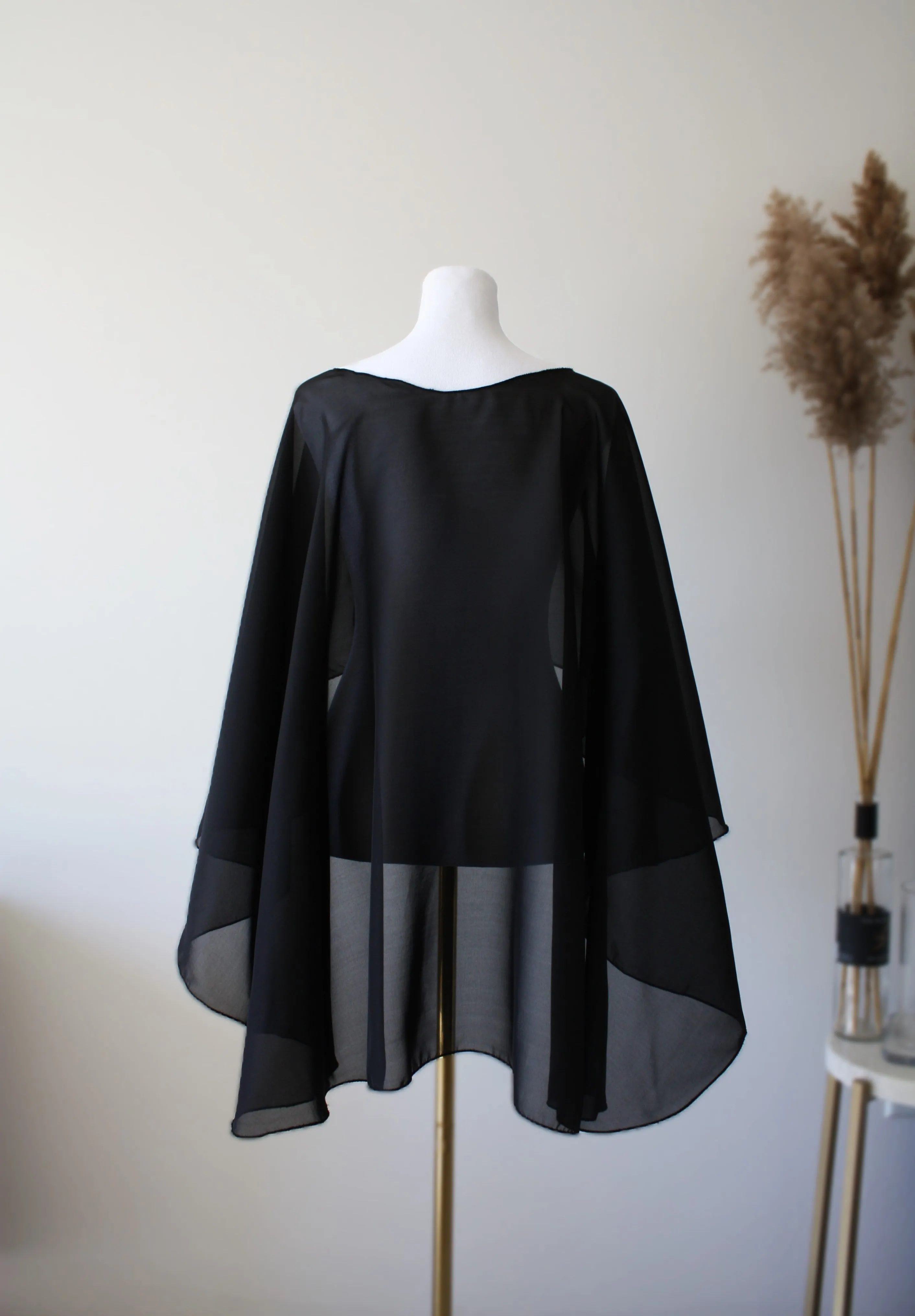 Black Chiffon Bolero
