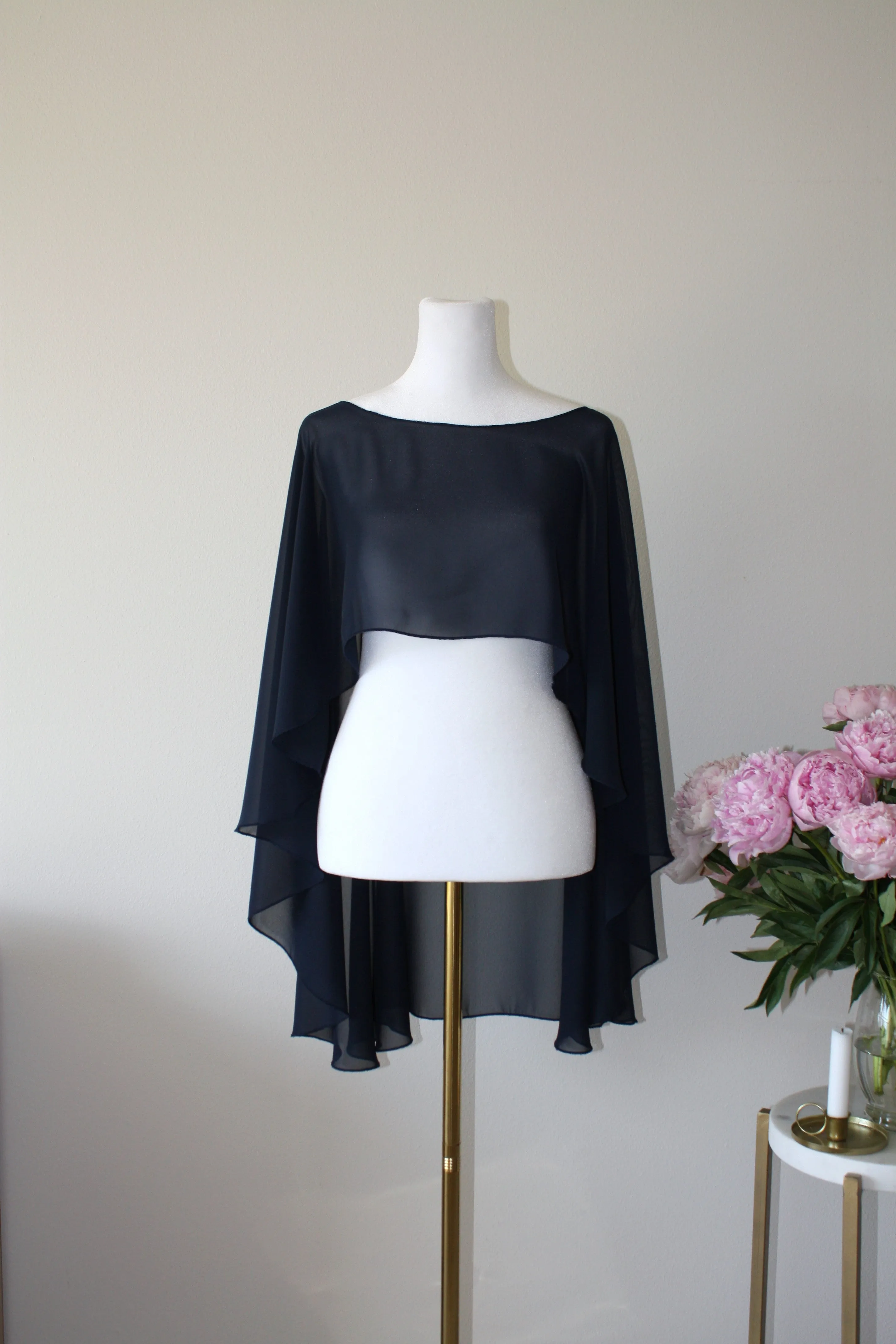 Black Chiffon Bolero