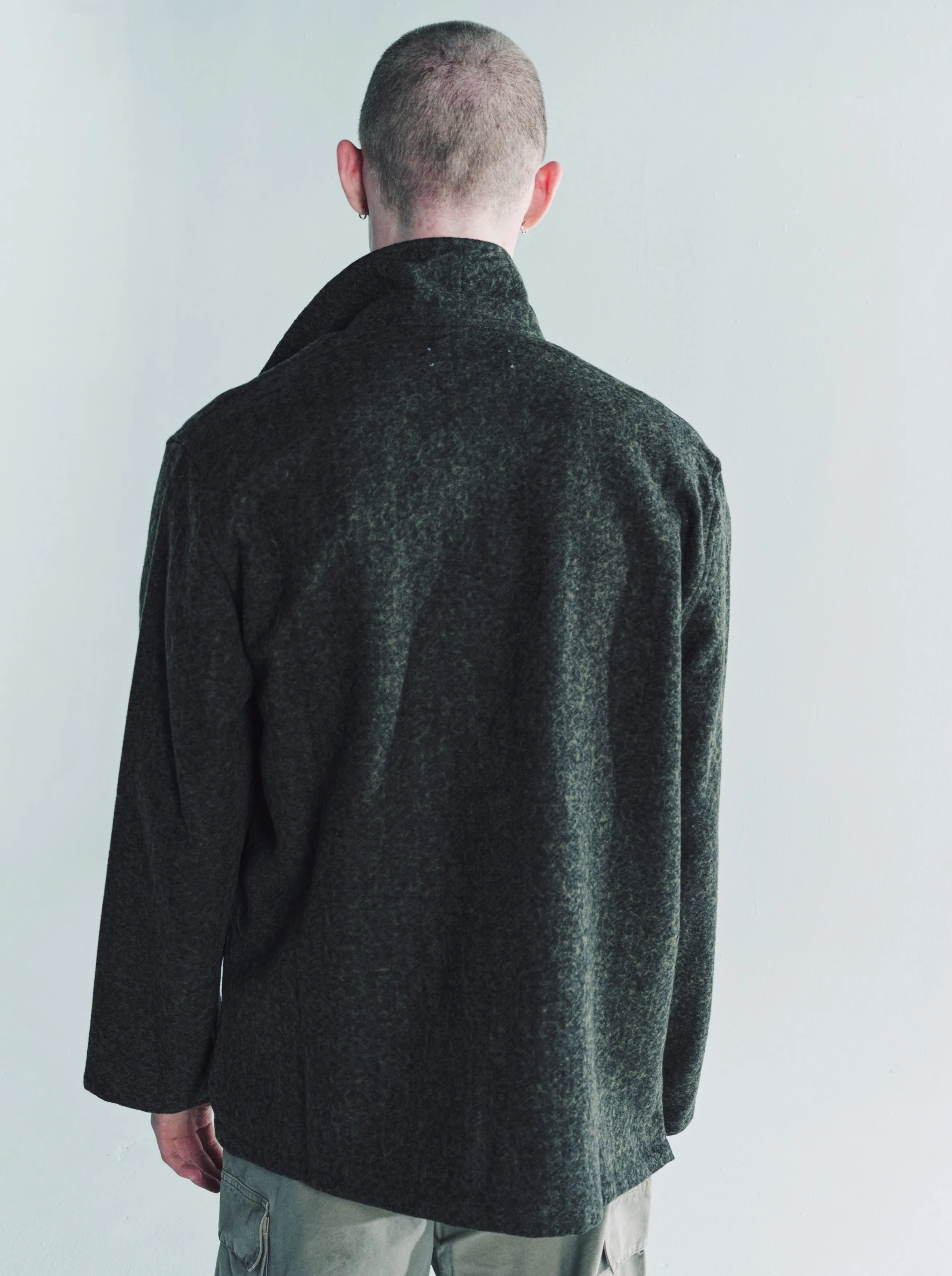 Black/Moss Fuzz Wool Haven Jacket