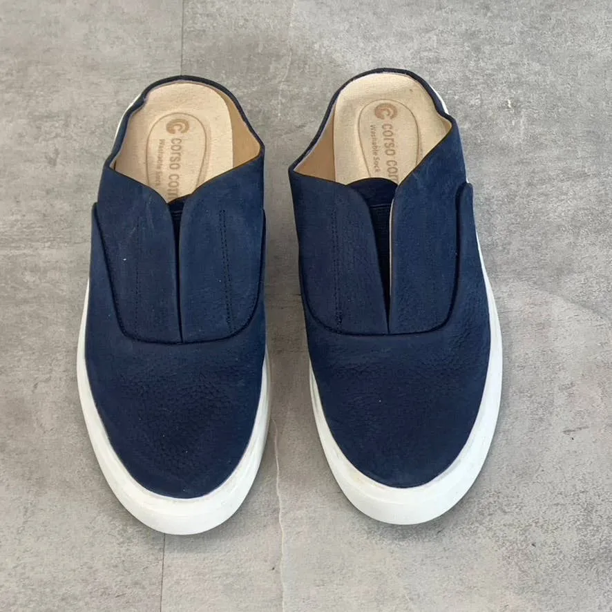 CC CORSO COMO Women's Peacoat Trena Platform Slip-On Mules SZ 7.5