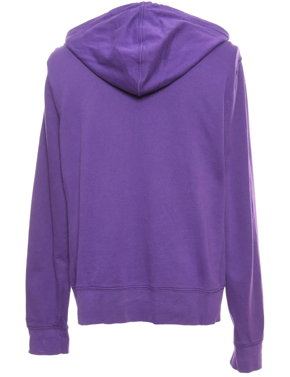 Chaps Purple Hooded Track Top - L