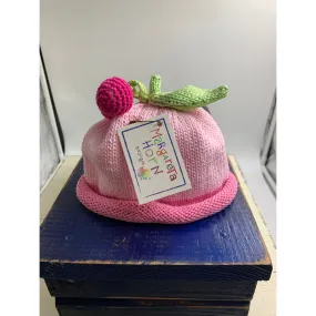 Cherry Knit Baby Hat