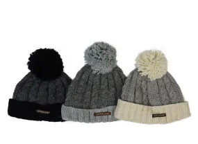 Chunky Cable Knit Alpaca Hat