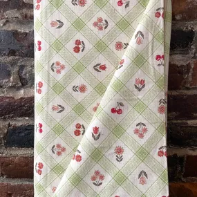 Cottee - Flower & Fruit 6100 in 2C - Linen Cotton Sheeting - Kokka