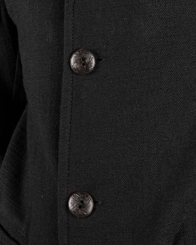 Crumpled linen cotton jacket
