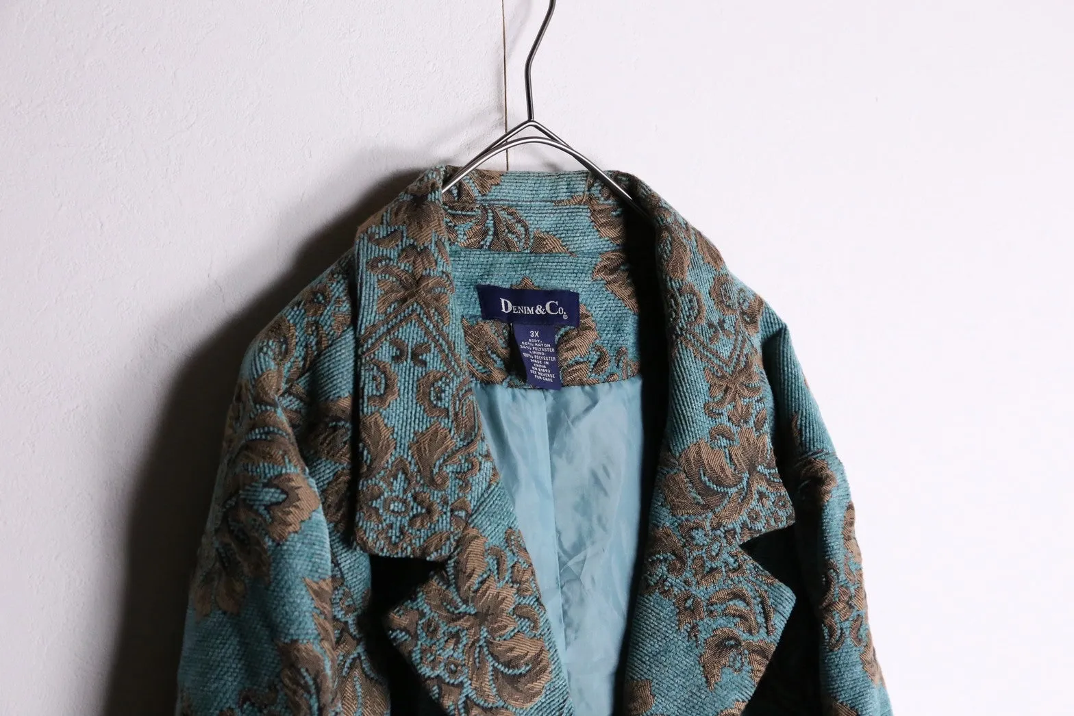 ”DENIM＆CO“ jacquard floral tailored Jacket