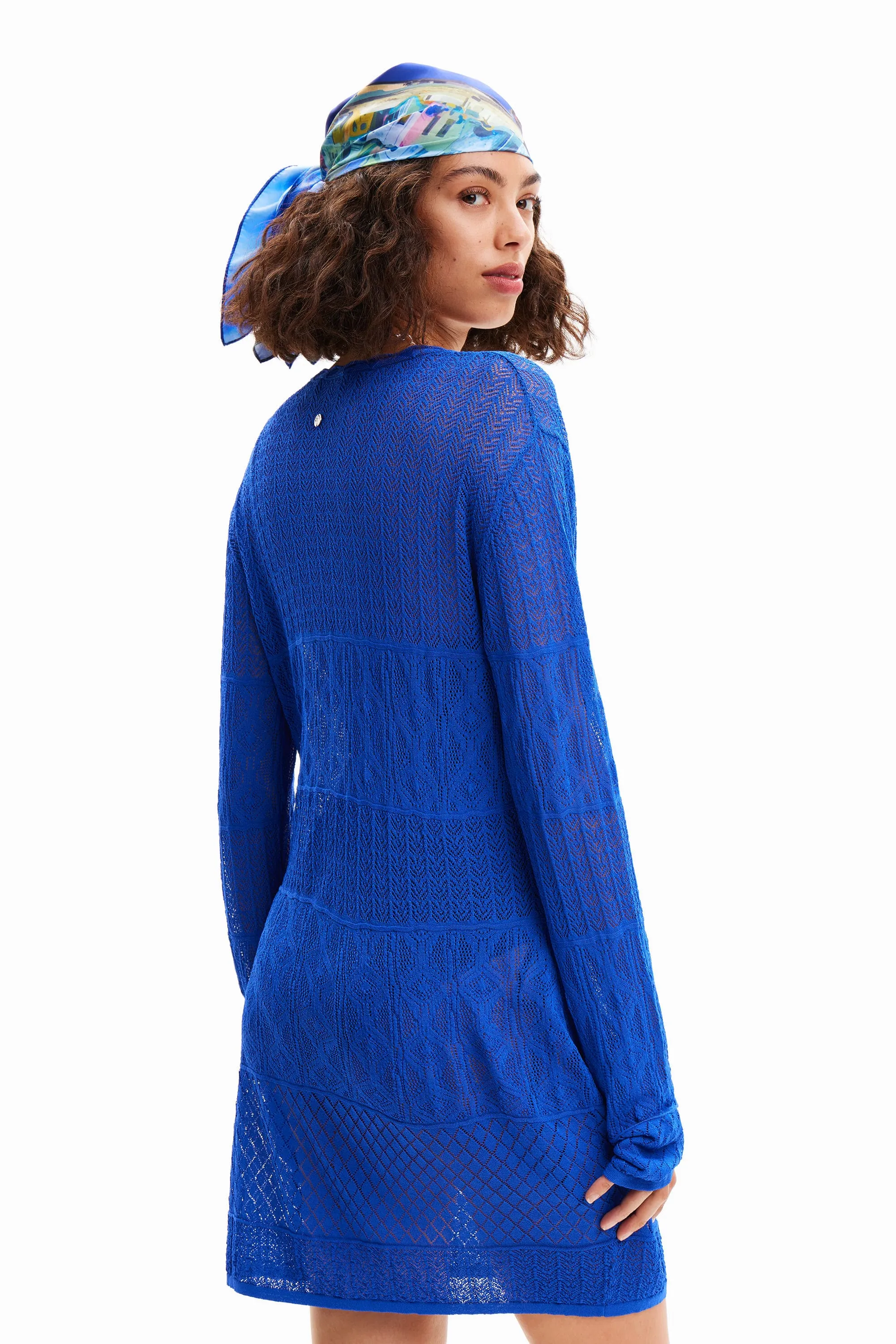 Desigual El Cairo Beach Long Sleeve Tunic Dress 24SWMF03
