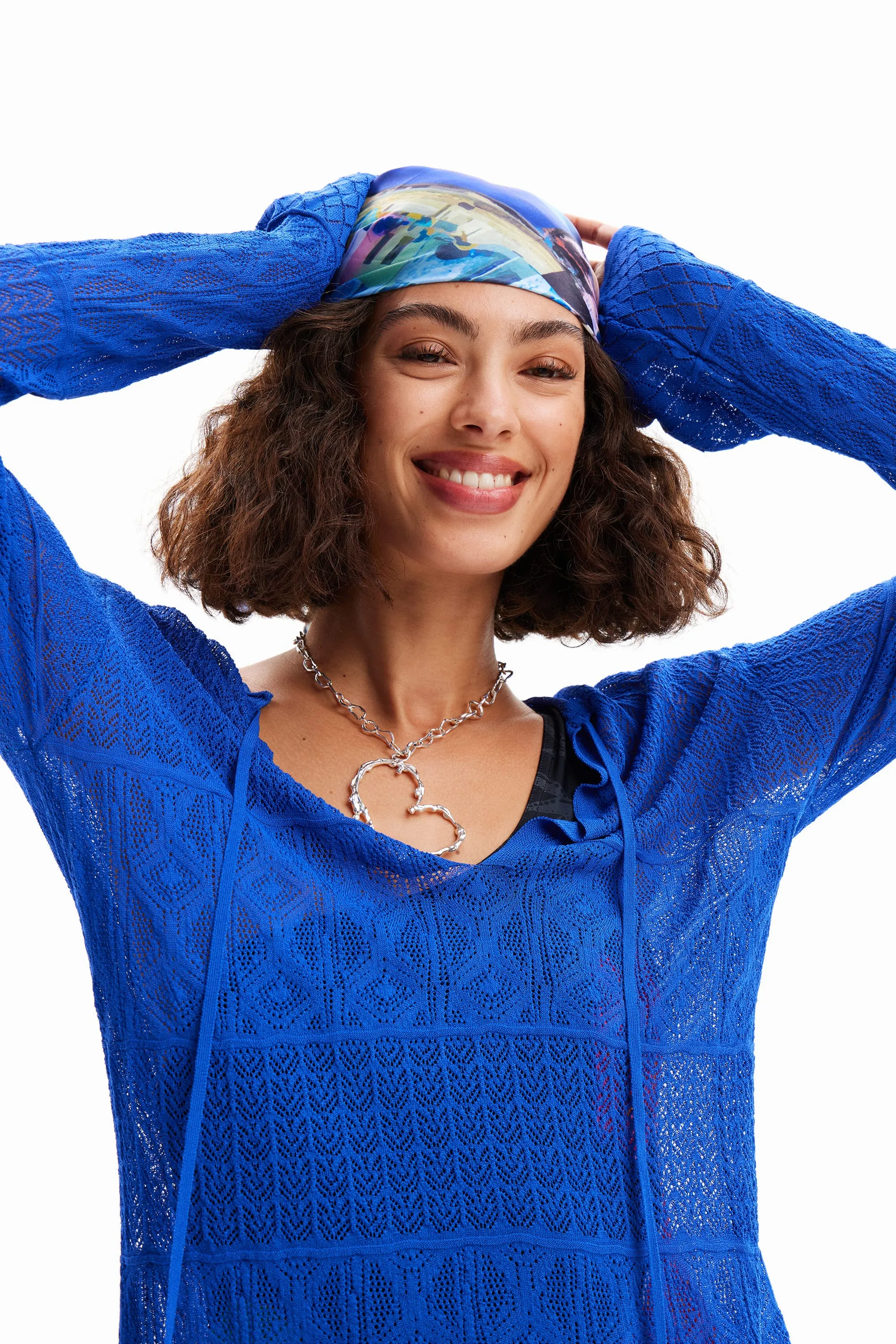 Desigual El Cairo Beach Long Sleeve Tunic Dress 24SWMF03