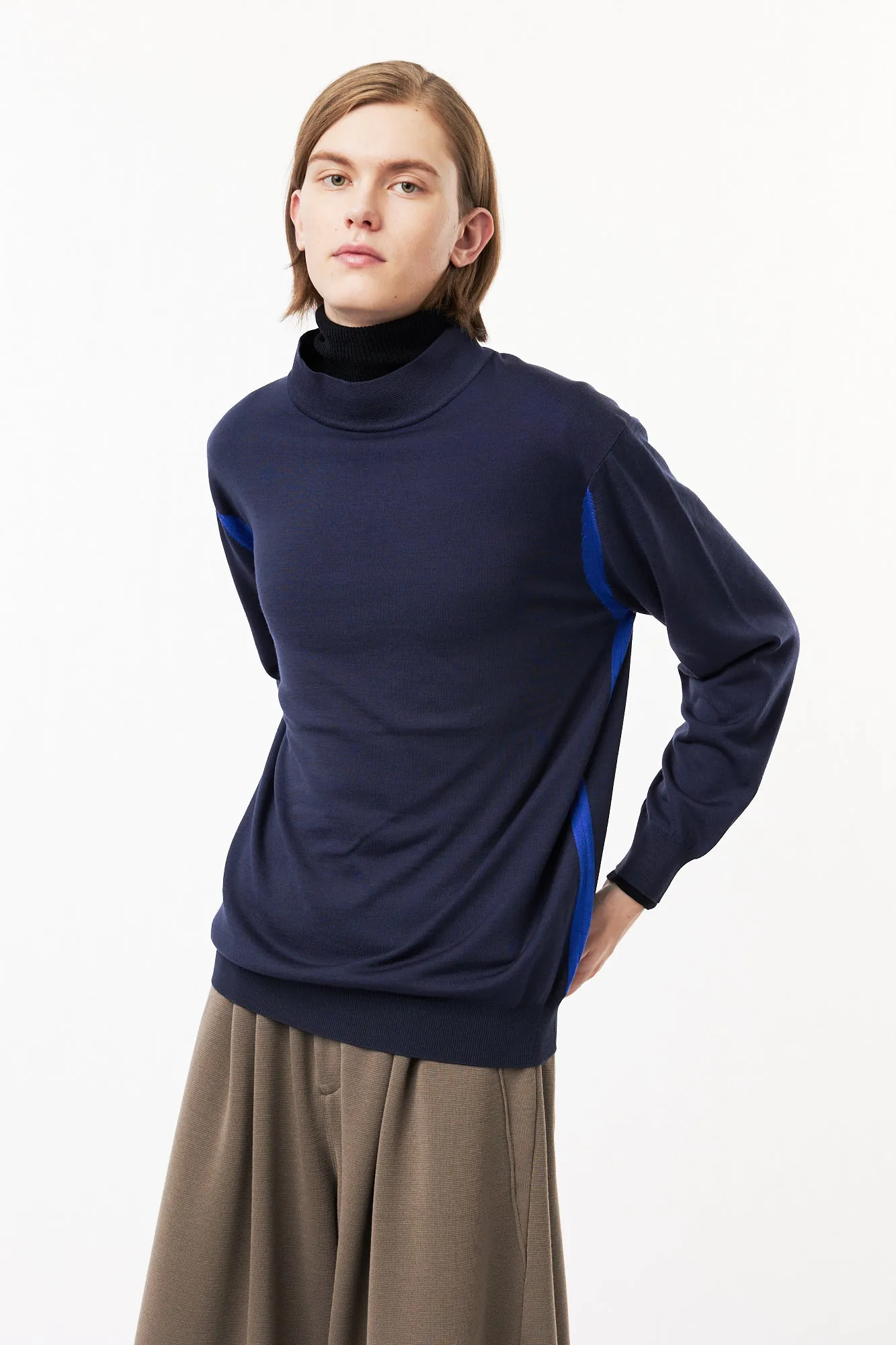 DF WOOL MOCKNECK PULLOVER