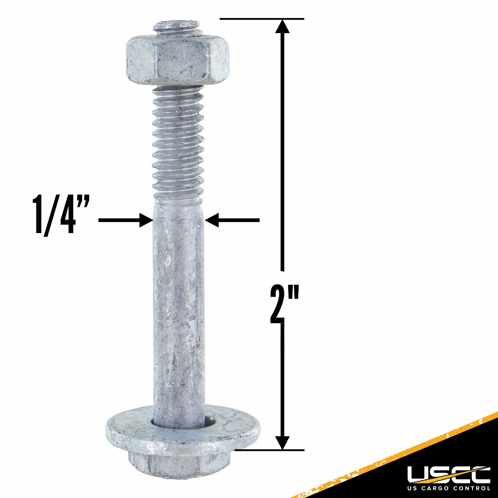 E-Track Fastener Pack 2" Hex Bolt, Nut & Washer (10 pk)