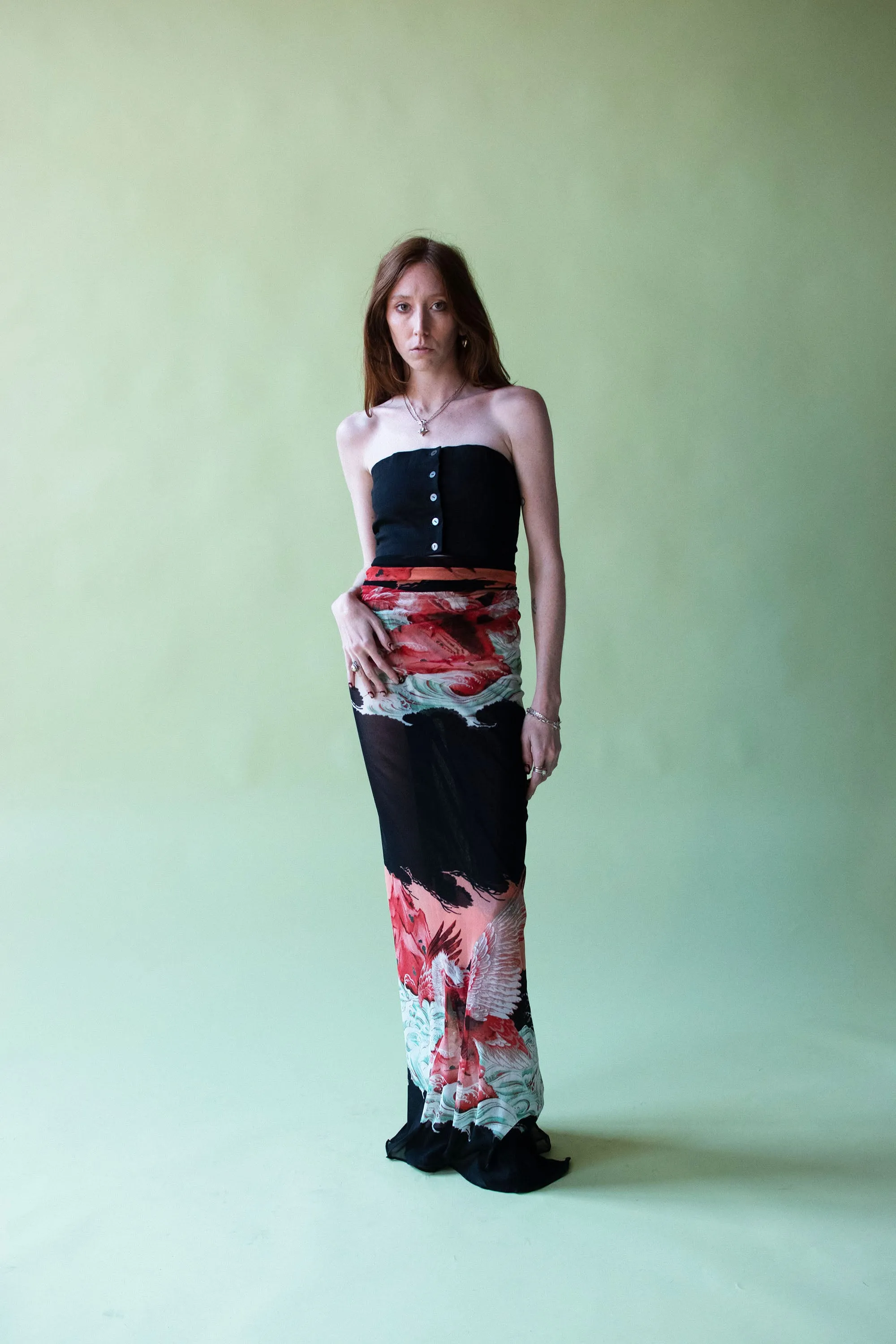 Eagle Print Pareo Scarf | Jean Paul Gaultier