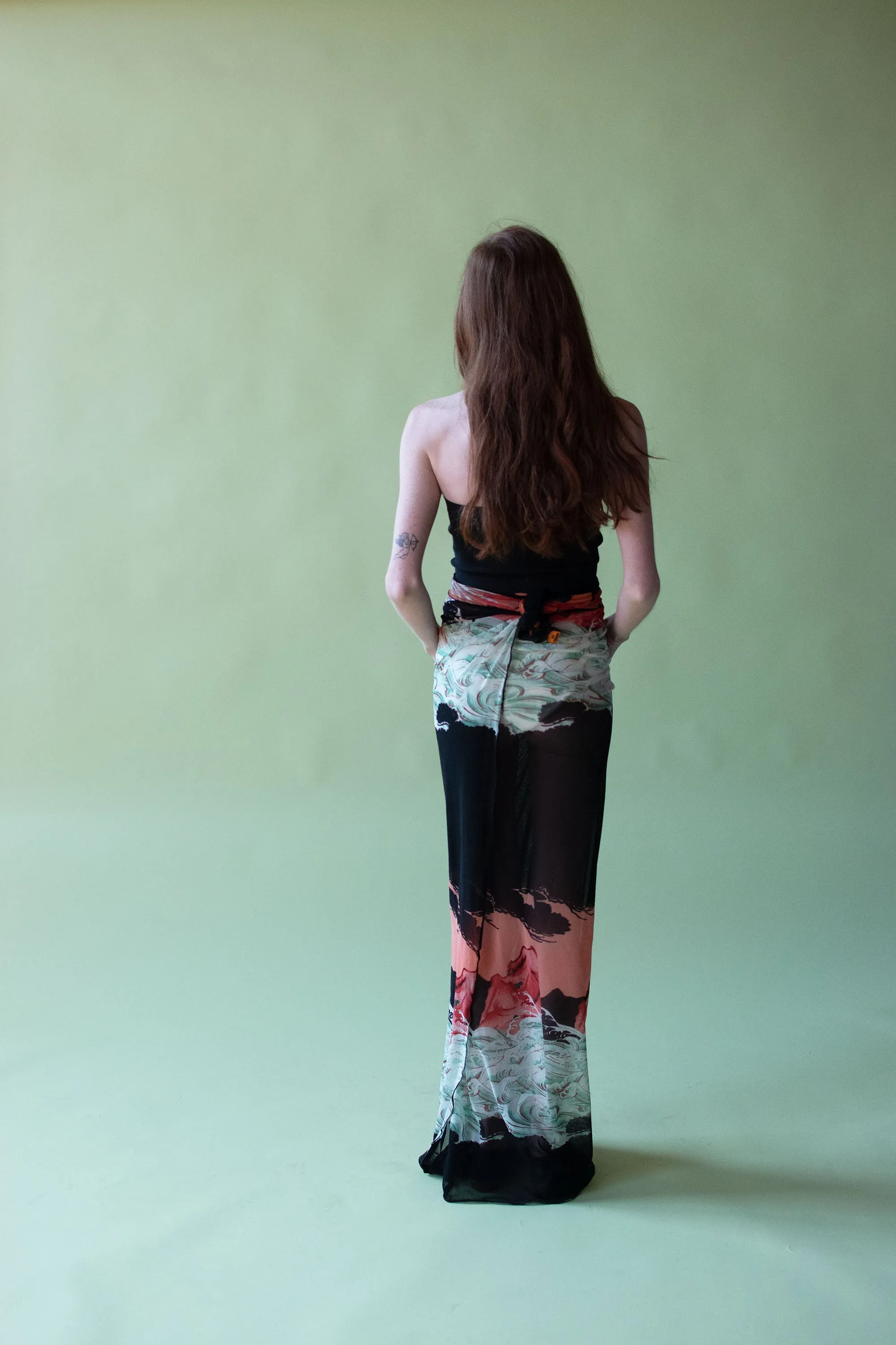 Eagle Print Pareo Scarf | Jean Paul Gaultier